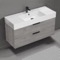 Grey Oak Bathroom Vanity, 48